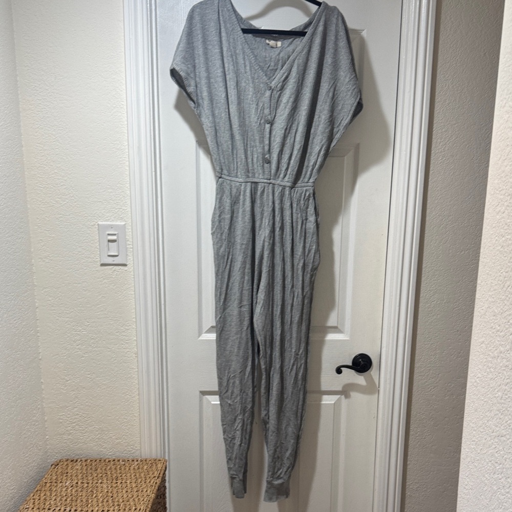 Madewell Heather Gray Jumpsuit